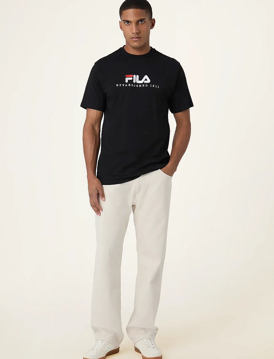 FILA - VALSERA regular logo t-shirt - oberteile & t-shirts - black - 3