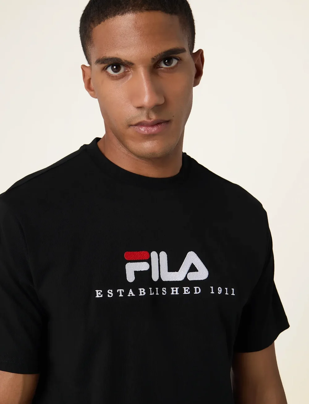 FILA - VALSERA regular logo t-shirt - oberteile & t-shirts - black - 4