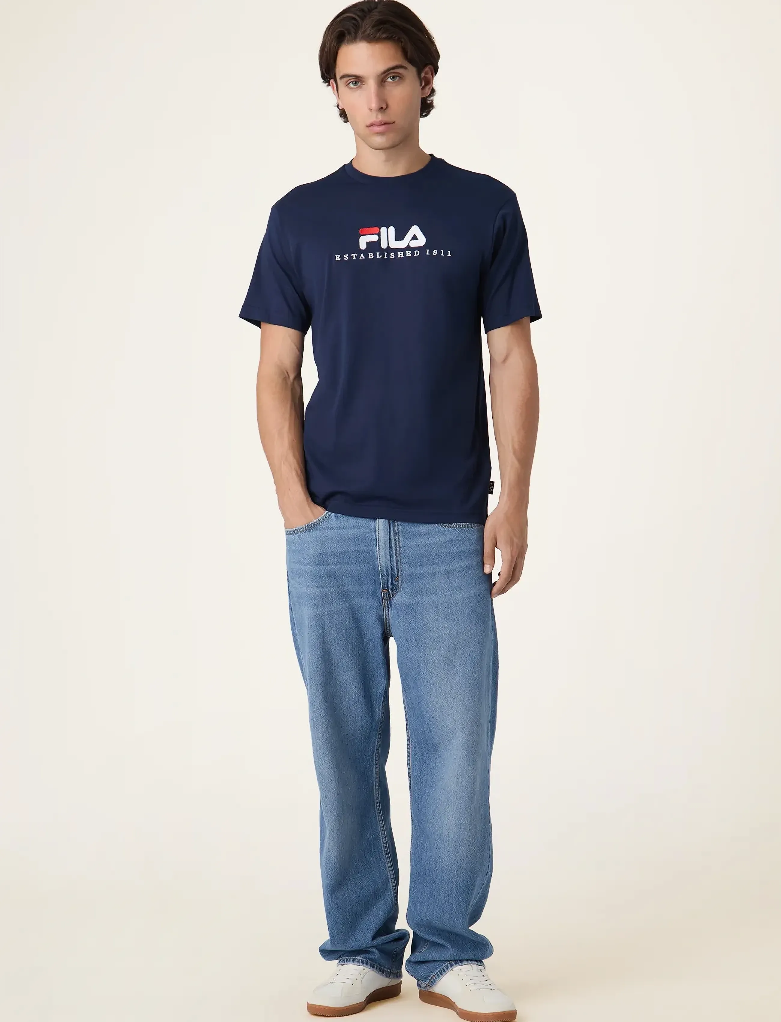 FILA - VALSERA regular logo t-shirt - tops & t-shirts - black iris - 3