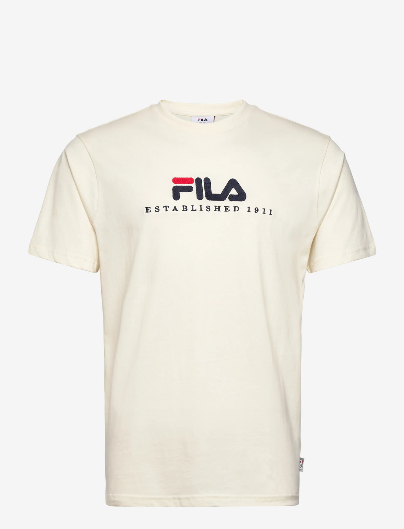 FILA - VALSERA regular logo t-shirt - t-shirts - egret - 1