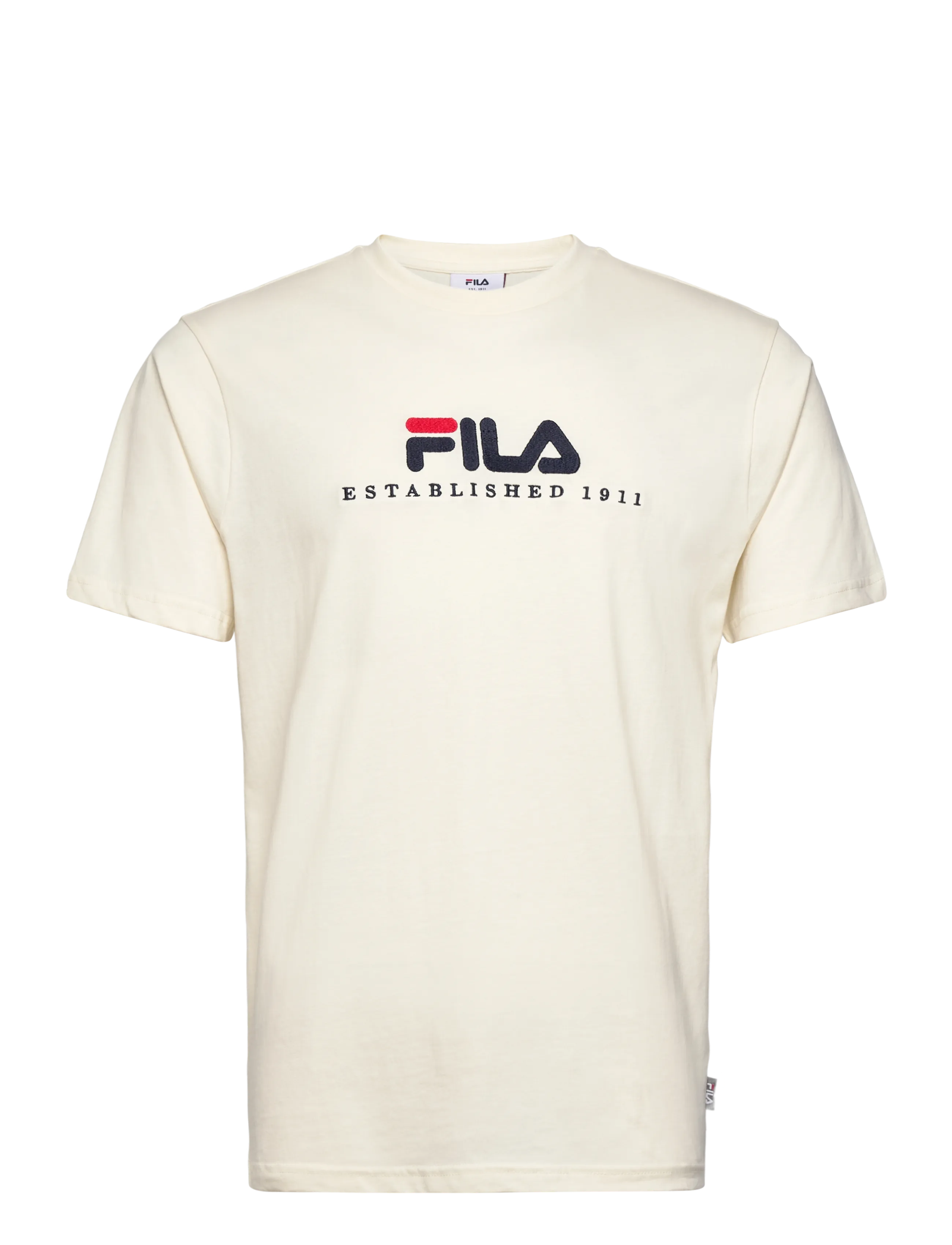FILA VALSERA regular logo t-shirt - T-Shirts - EGRET / cream