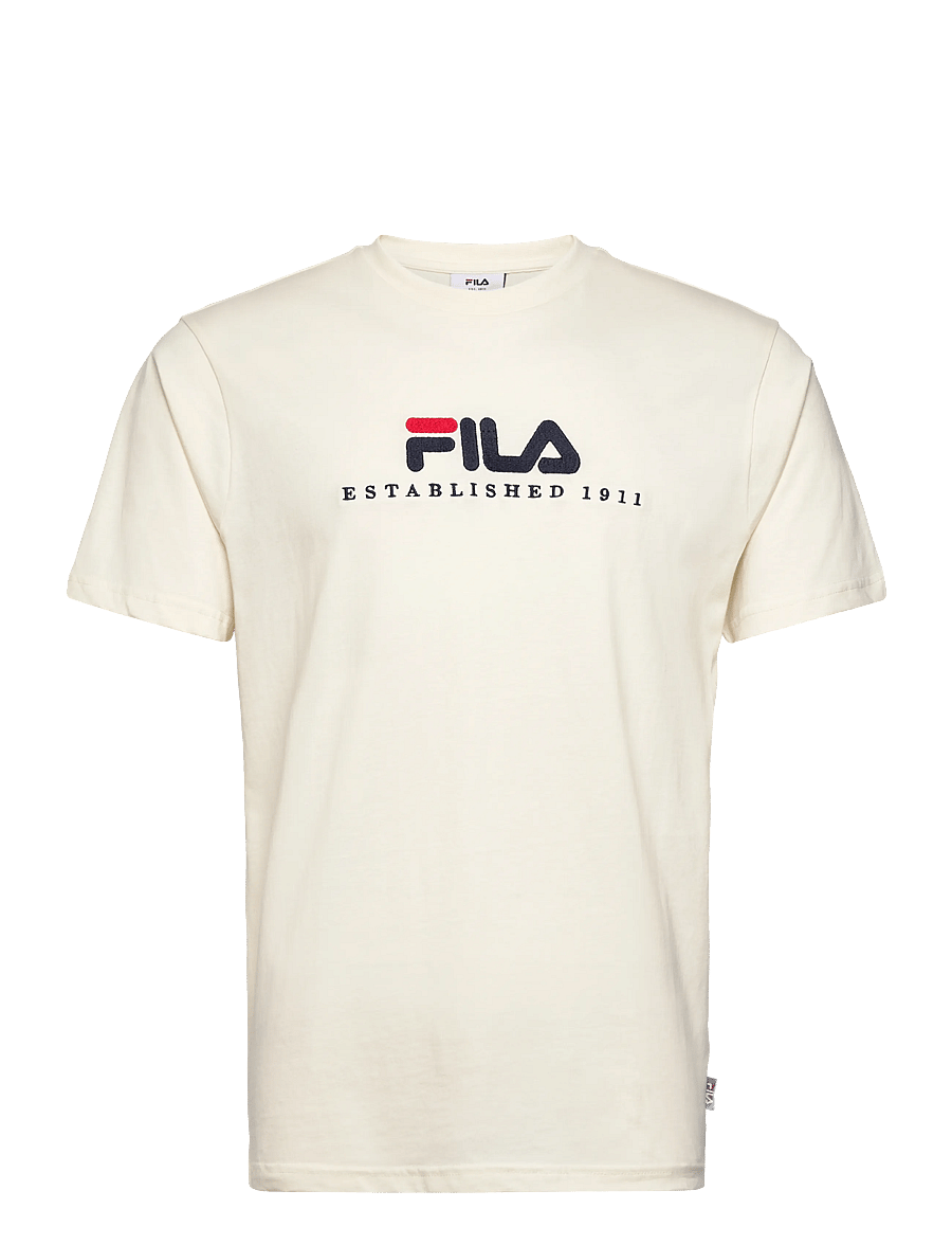 FILA - VALSERA regular logo t-shirt - t-shirts - egret - 1