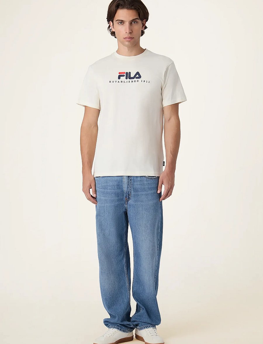 FILA - VALSERA regular logo t-shirt - t-shirts - egret - 3