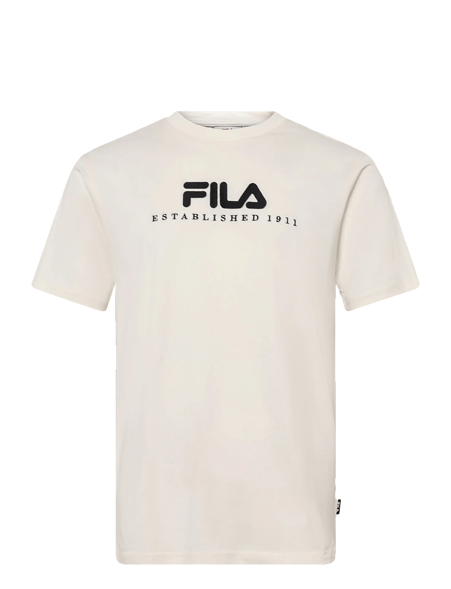 FILA - VALSERA regular logo t-shirt - oberteile & t-shirts - egret-black - 0