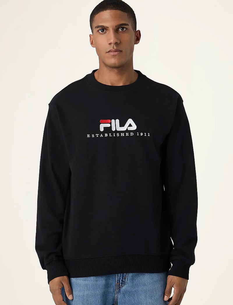 FILA - VALSERA regular logo sweatshirt - alussärgid - black - 0