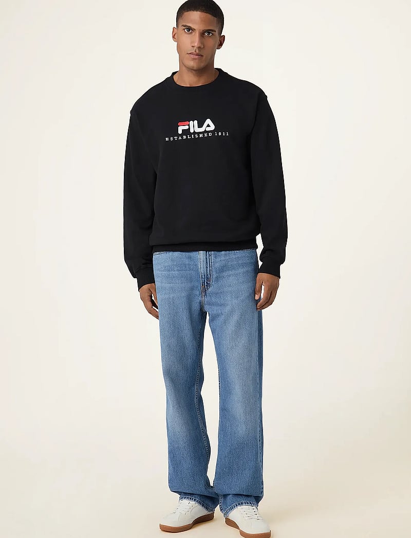 FILA - VALSERA regular logo sweatshirt - alussärgid - black - 3
