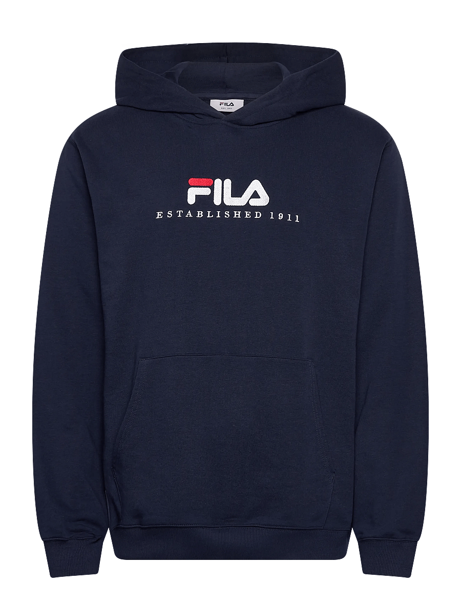 FILA - VALSERA regular logo hoodie - overdele - black iris - 1
