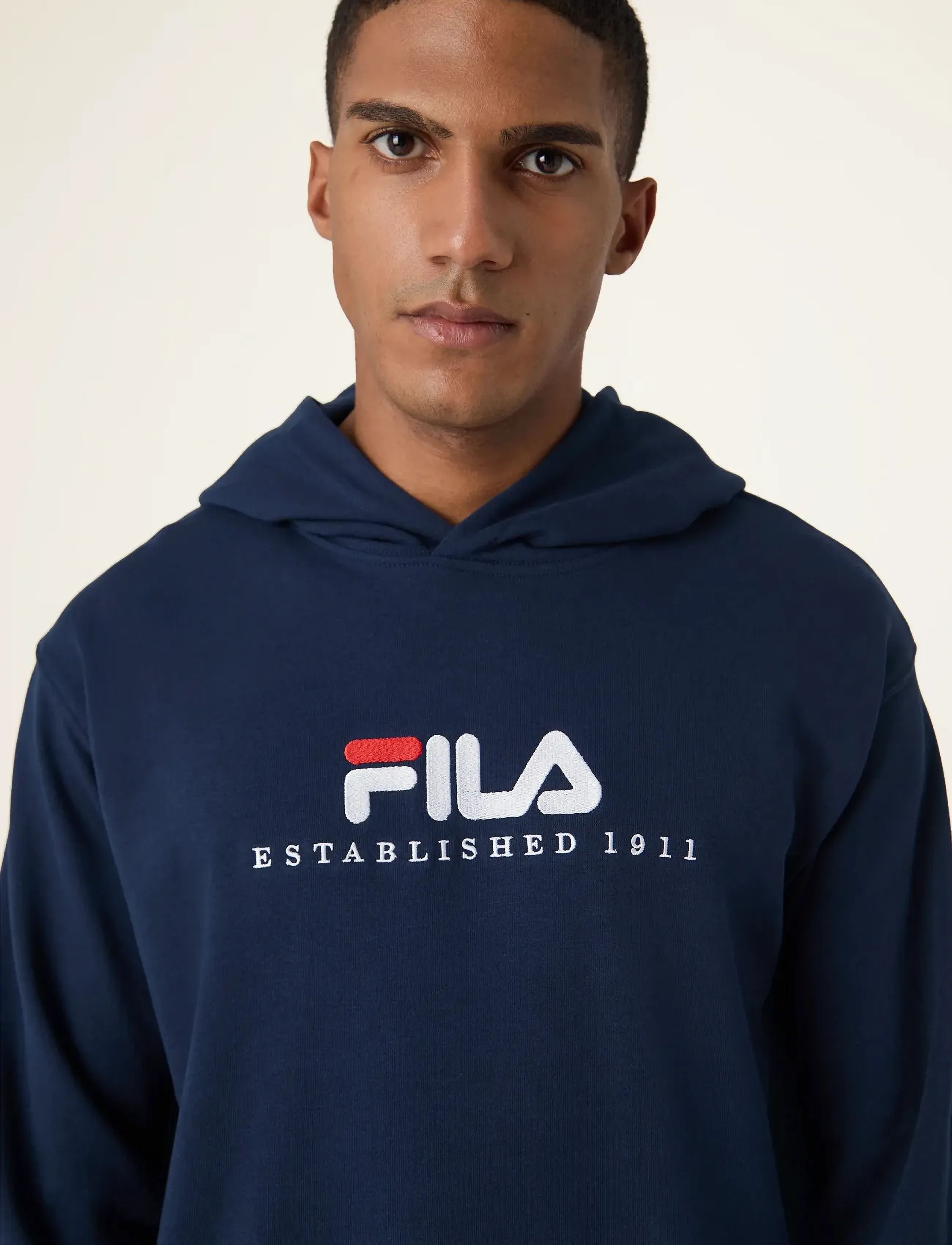FILA - VALSERA regular logo hoodie - kapuutsiga dressipluusid - black iris - 4