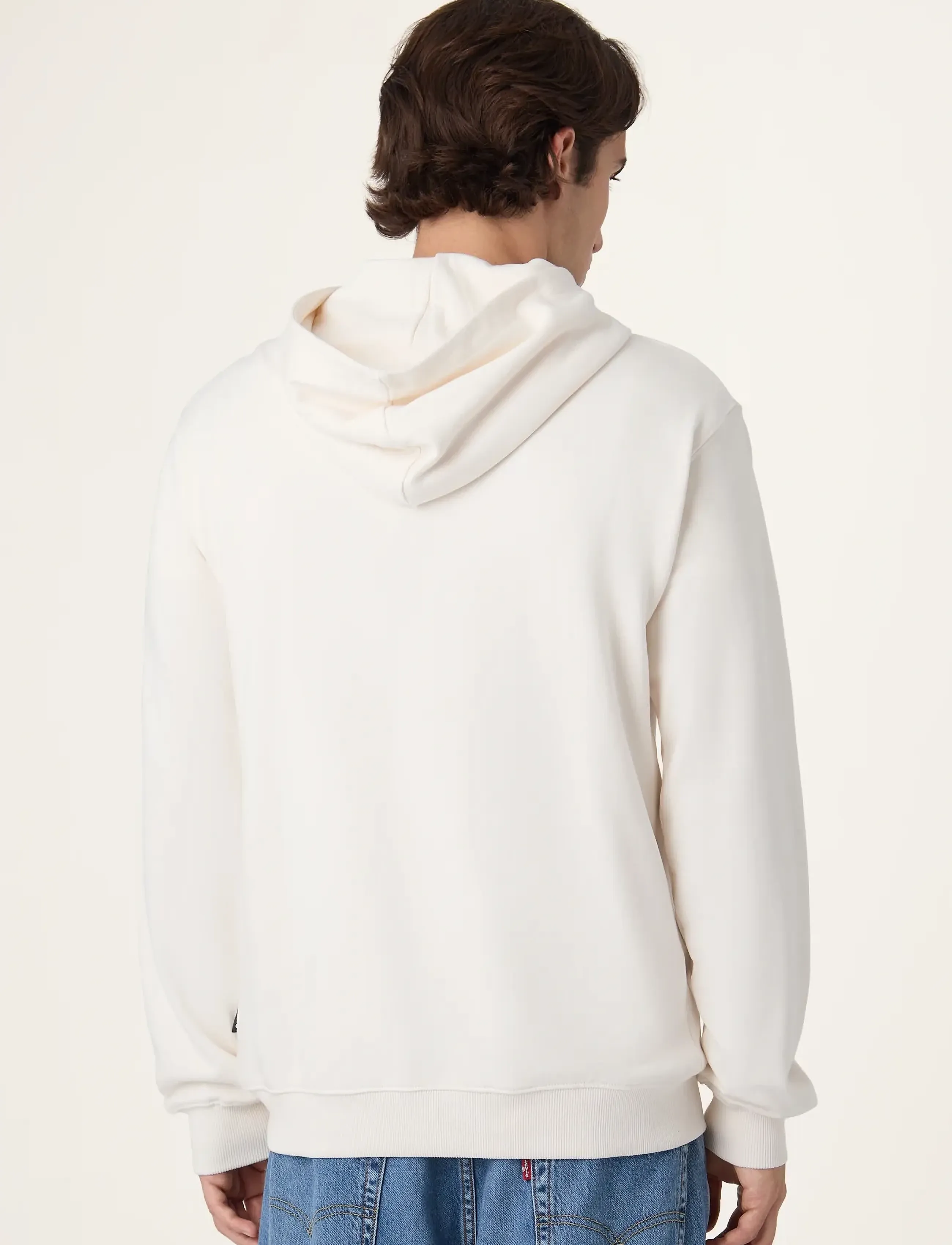 FILA - VALSERA regular logo hoodie - sweatshirts - egret - 3