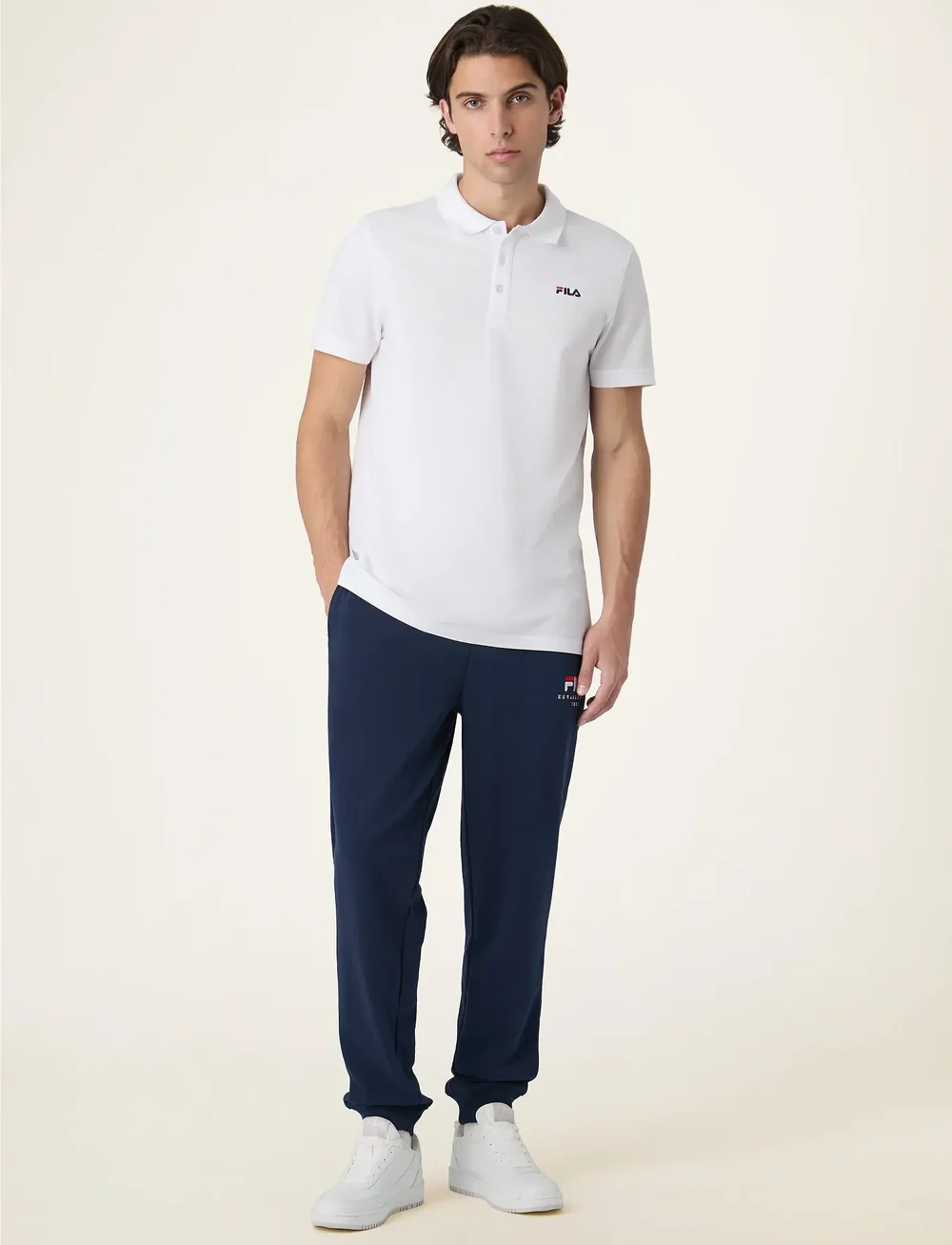 FILA - VALSERA regular  logo sweatpants - sweatpants - black iris - 4