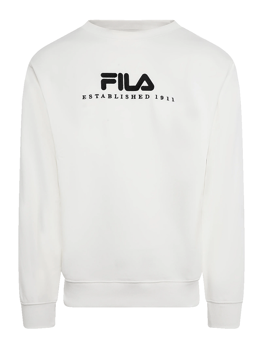 FILA - VALSERA regular brushed sweatshirt - oberteile - egret-black - 0