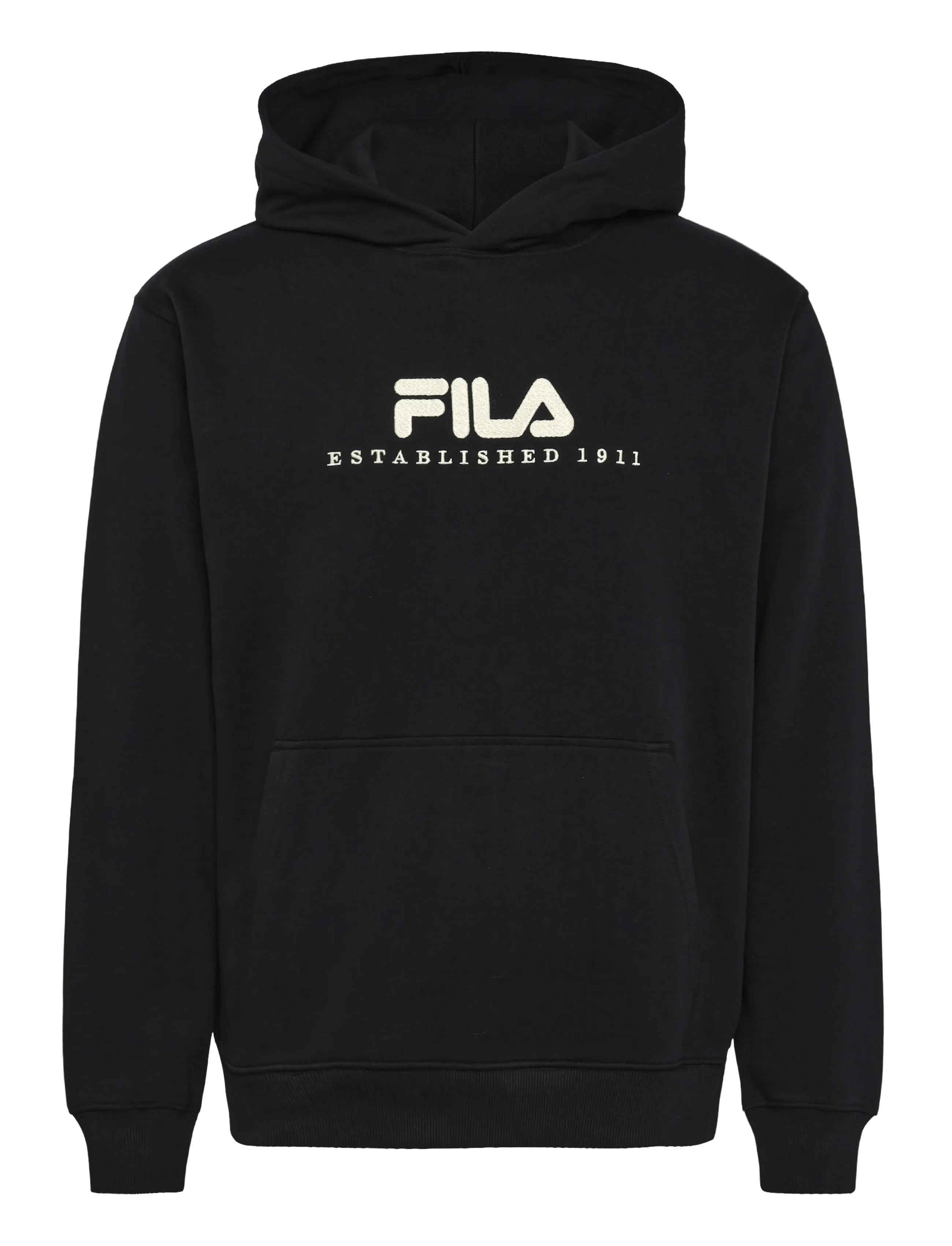 FILA VALSERA regular brushed hoodie - Sportmode - BLACK-EGRET / black