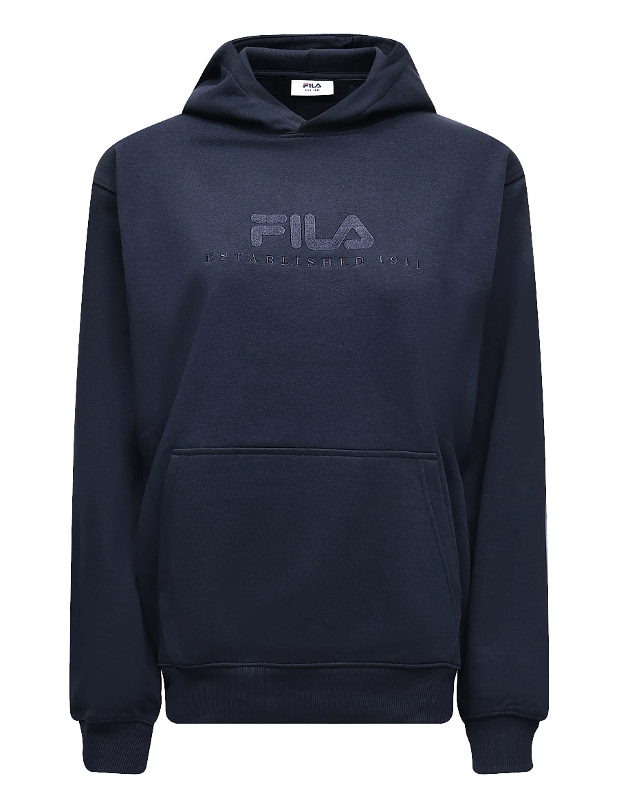 FILA - VALSERA regular brushed hoodie - sweatshirts - dark sapphire - 0