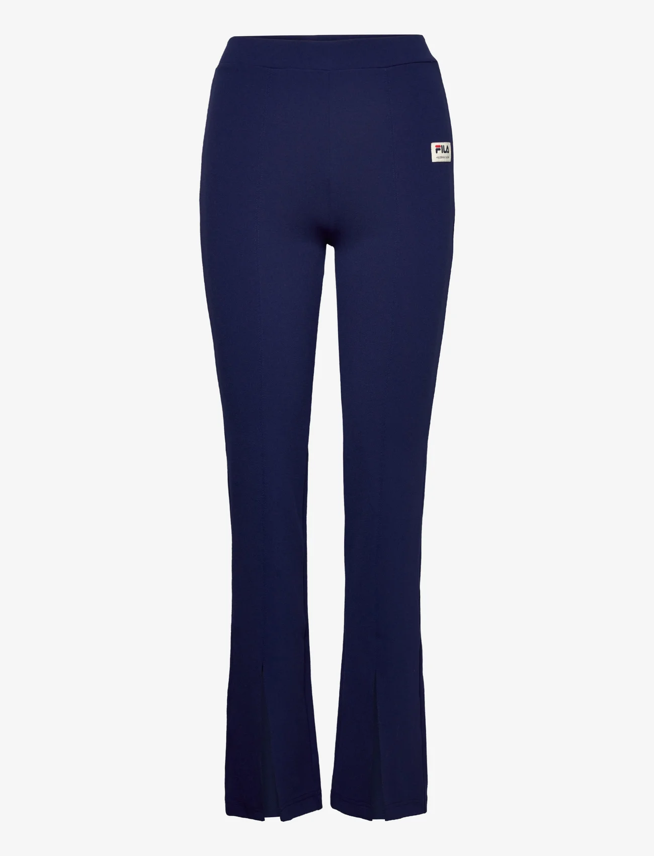 FILA - TRANI flare pants with slit - medieval blue - 0