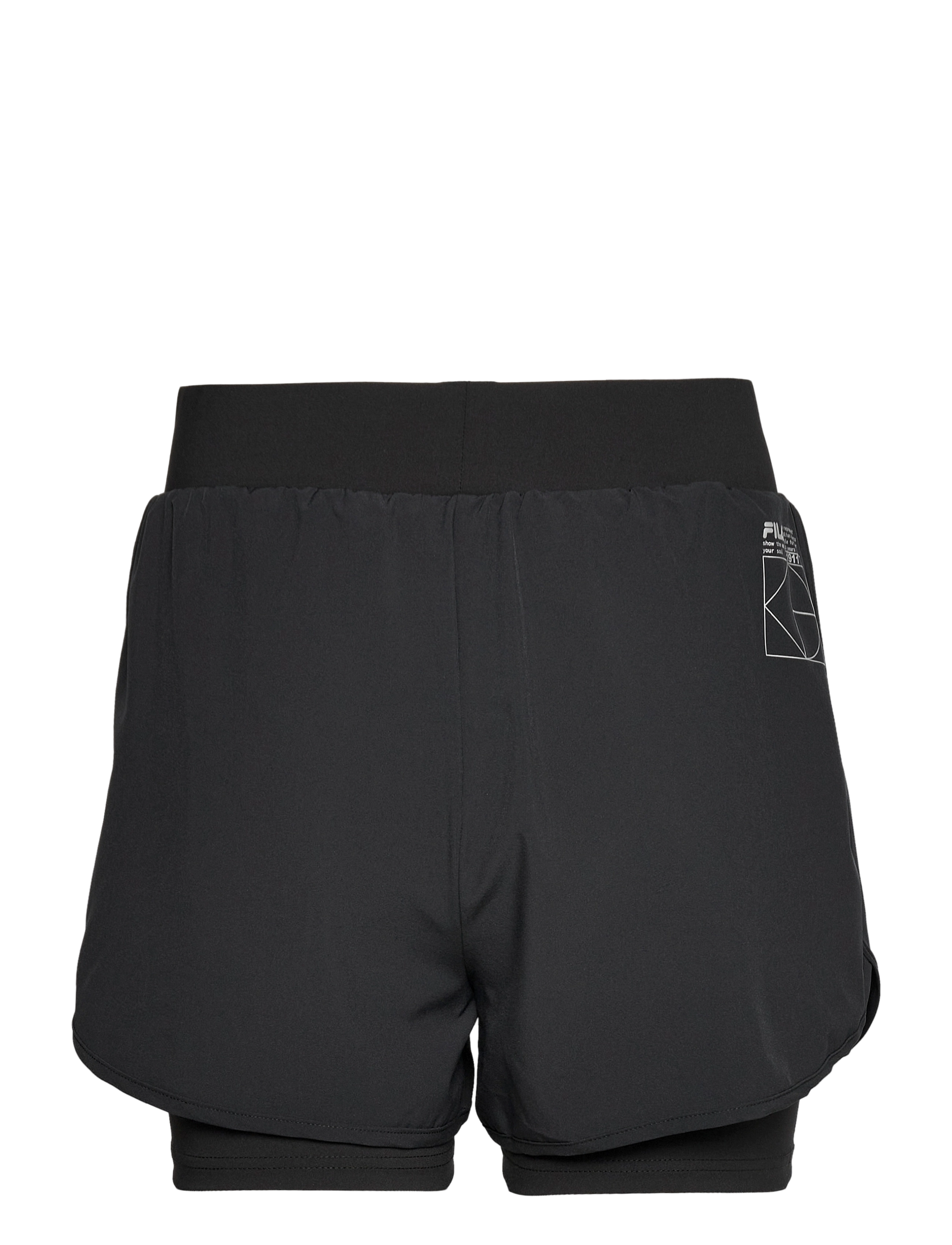 FILA - RENNES high waist shorts - black beauty - 1