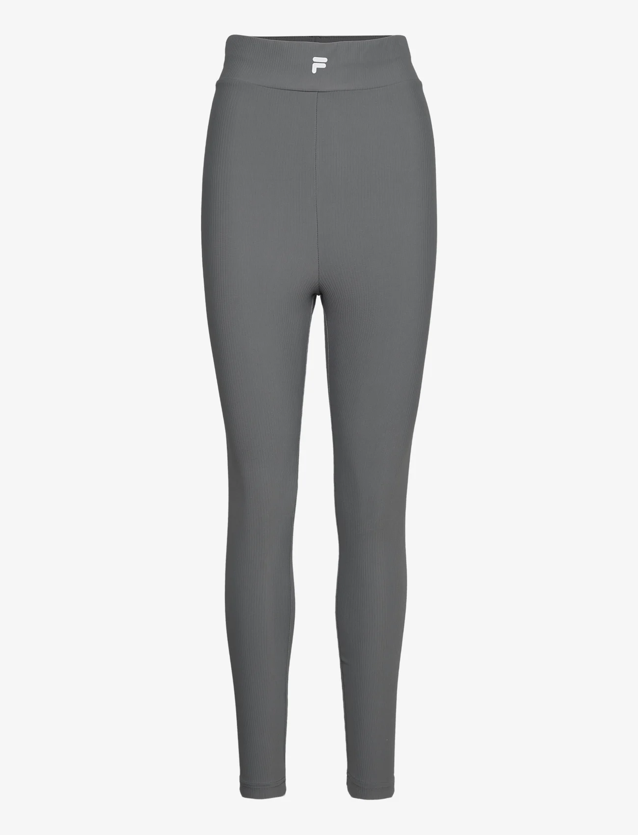FILA - CERVIA high waist leggings - bėgimo ir sportinės tamprės - iron gate - 0