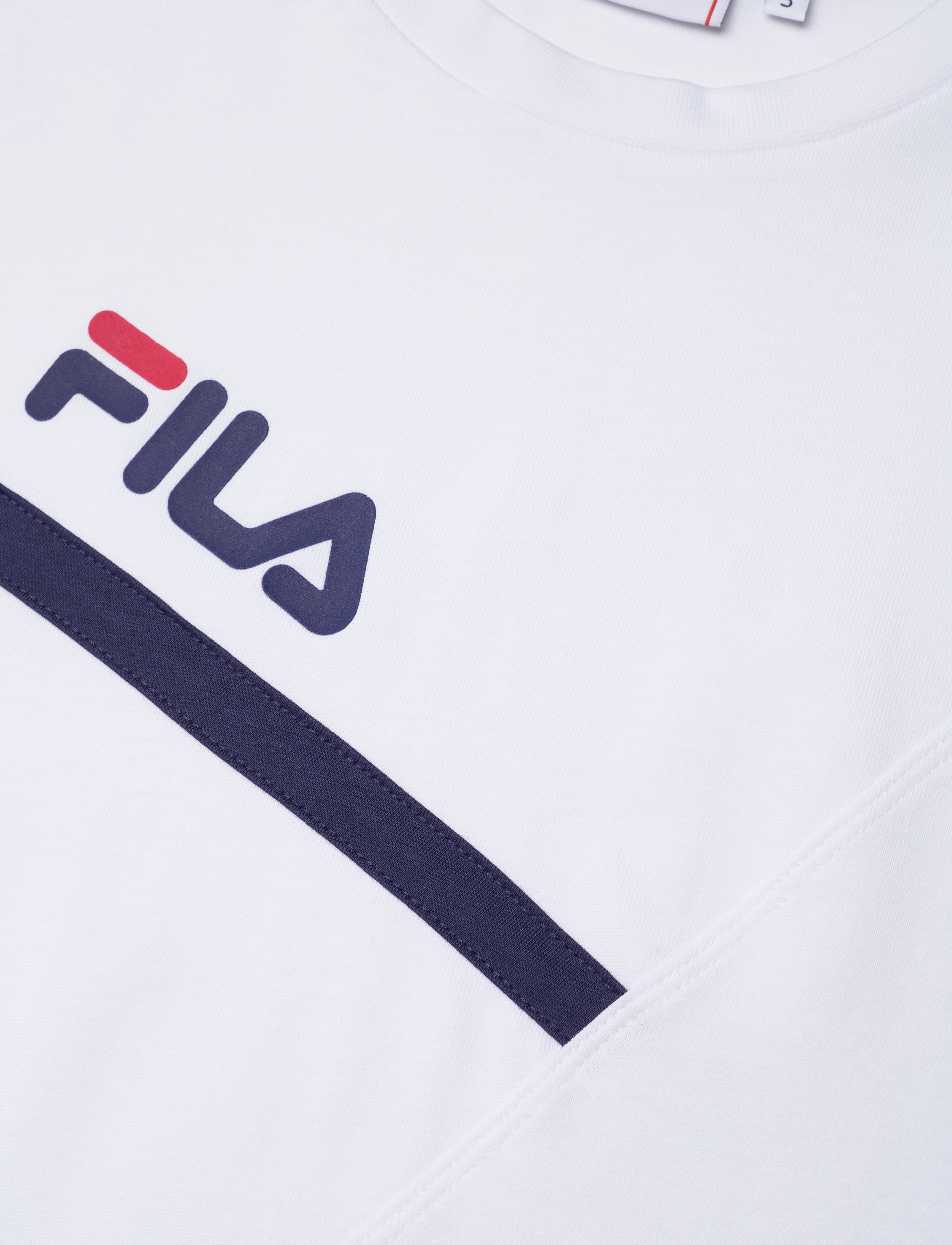 FILA - ZUG cropped wide tee - bright white - 2