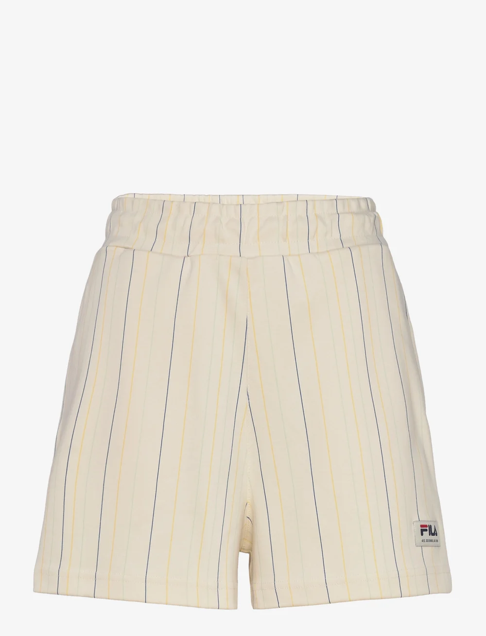 FILA - TEBRA high waist shorts - afslappede shorts - antique white/multicolor irregular striped - 0