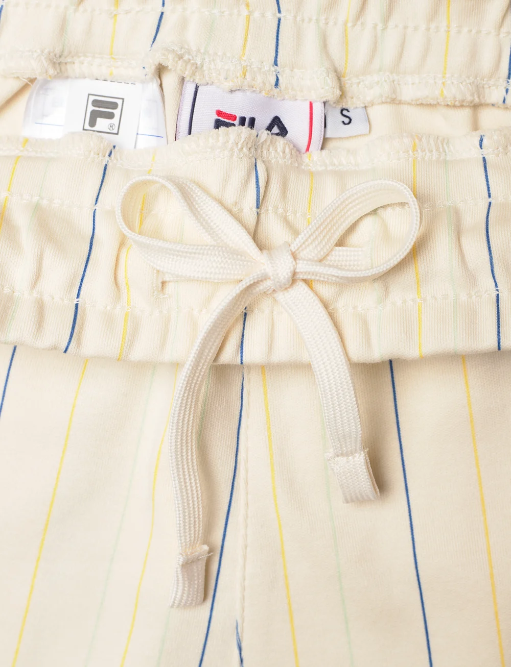 FILA - TEBRA high waist shorts - afslappede shorts - antique white/multicolor irregular striped - 3