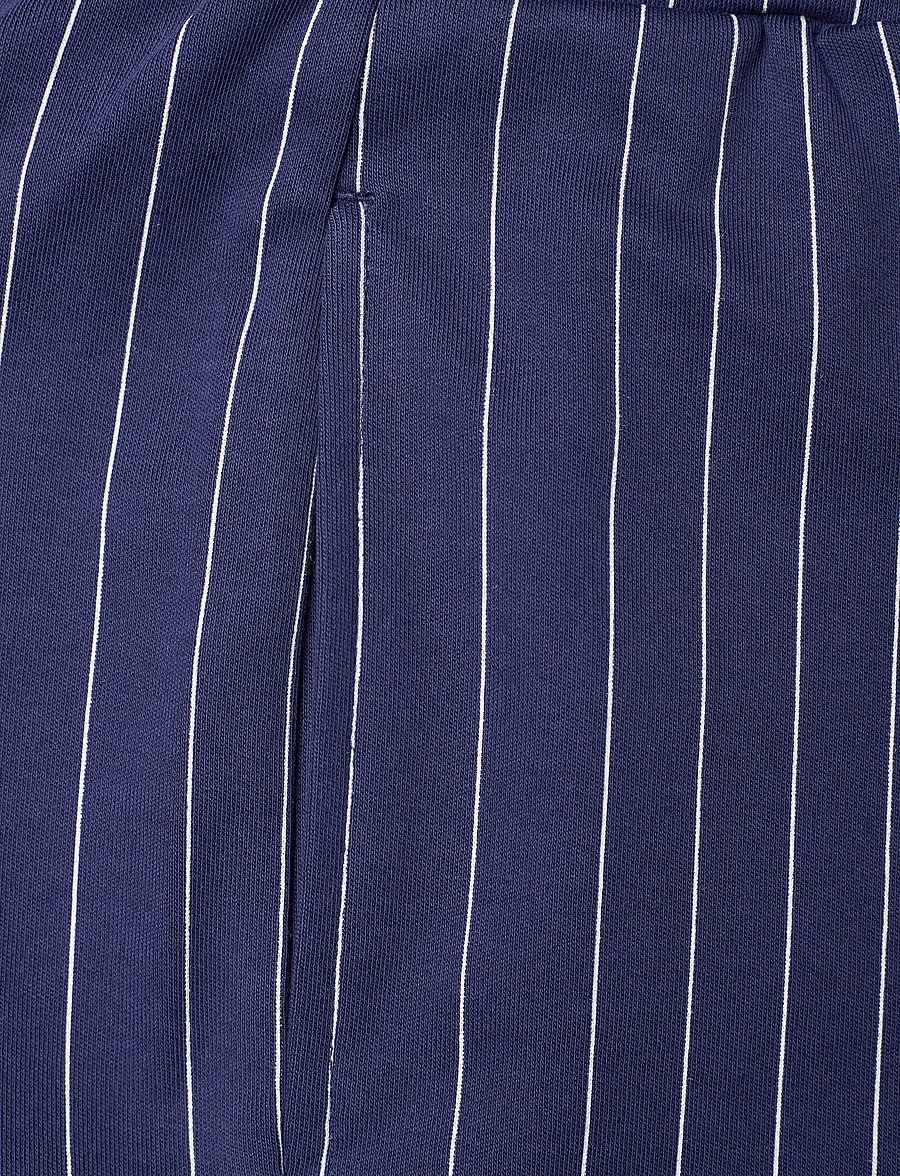FILA - TEBRA high waist shorts - jogging stuttbuxur - medieval blue/antique white irregular striped - 2