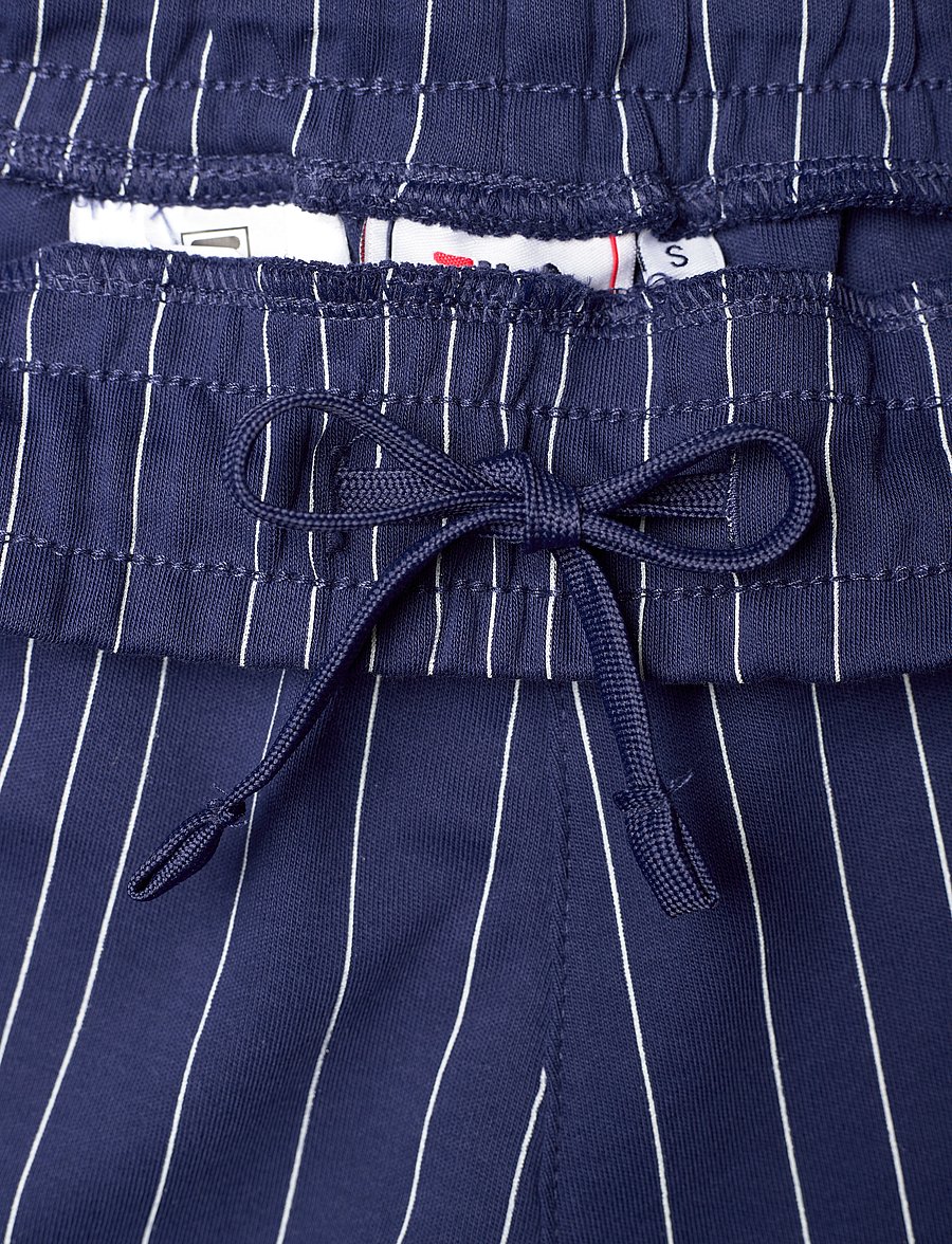 FILA - TEBRA high waist shorts - jogging stuttbuxur - medieval blue/antique white irregular striped - 3