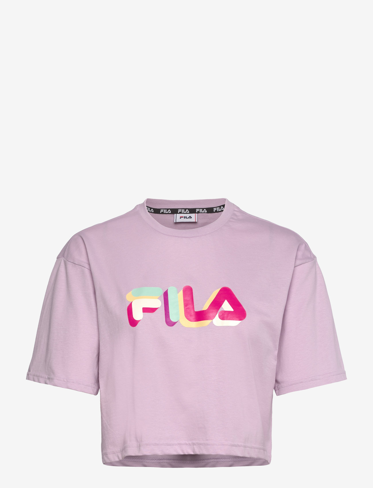 FILA - BEUNA cropped graphic tee - fair orchid - 0