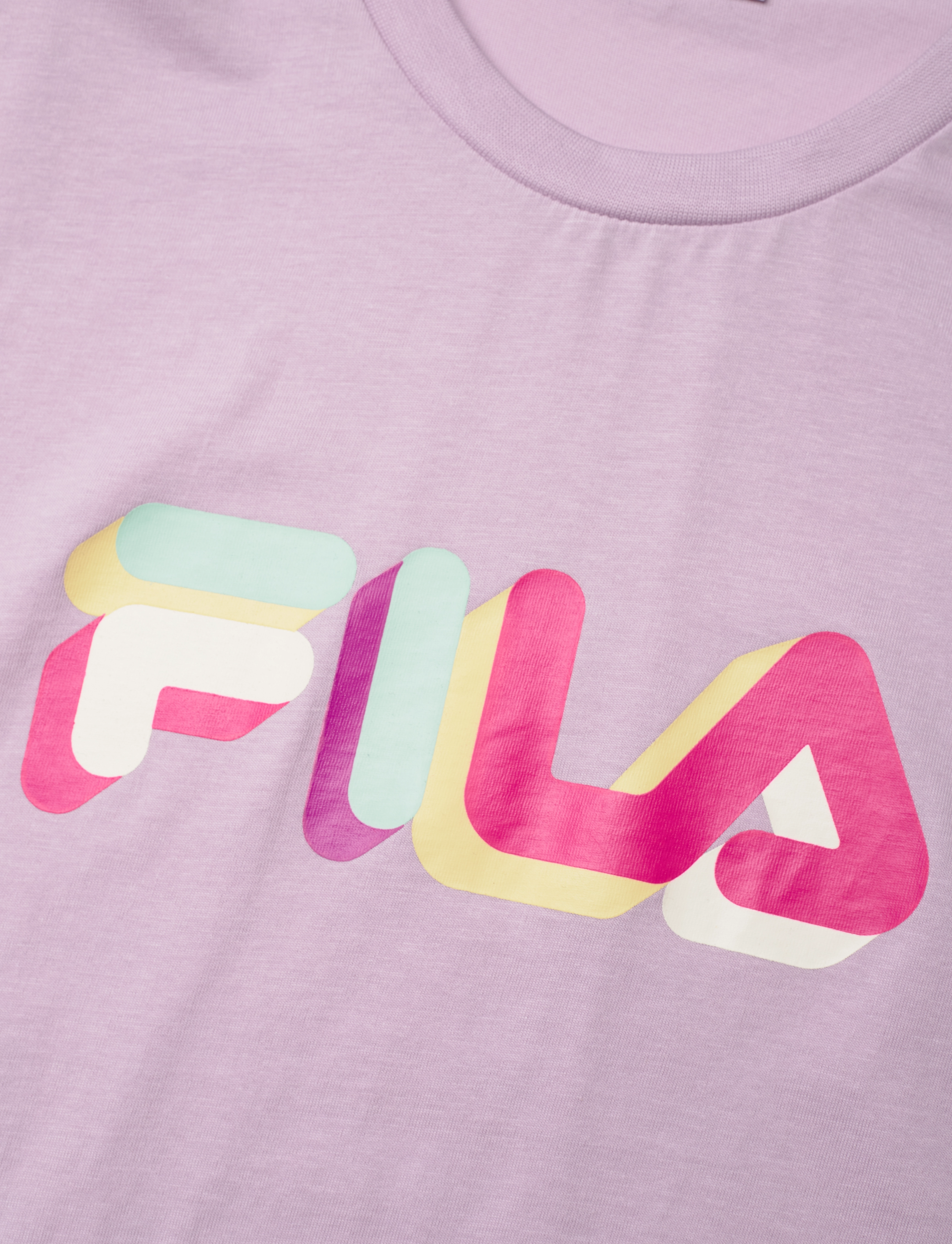 FILA - BEUNA cropped graphic tee - fair orchid - 2