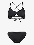 SARCONI cutout bralette bikini - BLACK