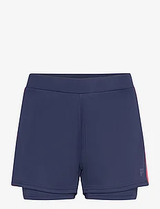 RACALE running shorts with inner tights, FILA