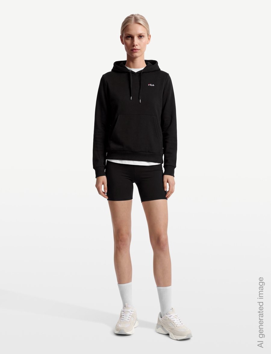 FILA - LIERNA hoodie - sweatshirts - black - 0