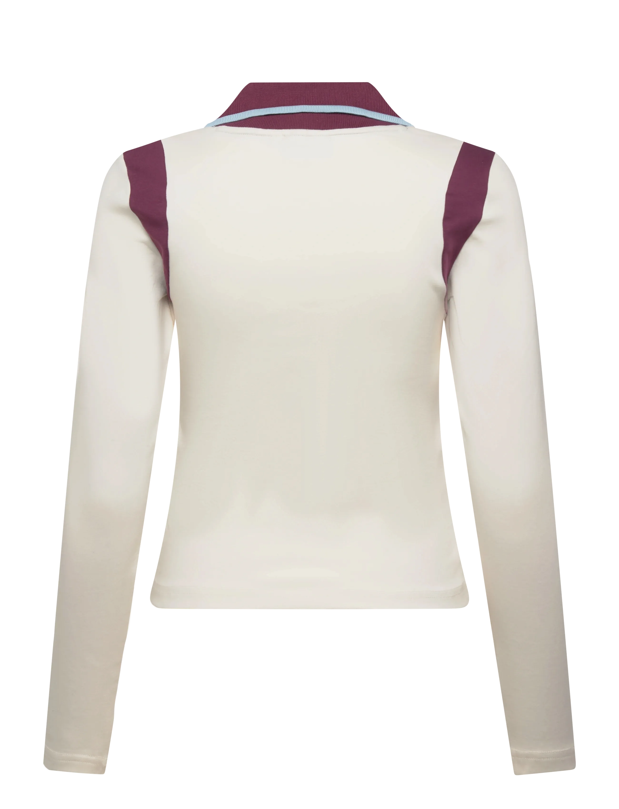 FILA - ADRIANO slim johnny collar top - oberteile & t-shirts - egret-fig - 1