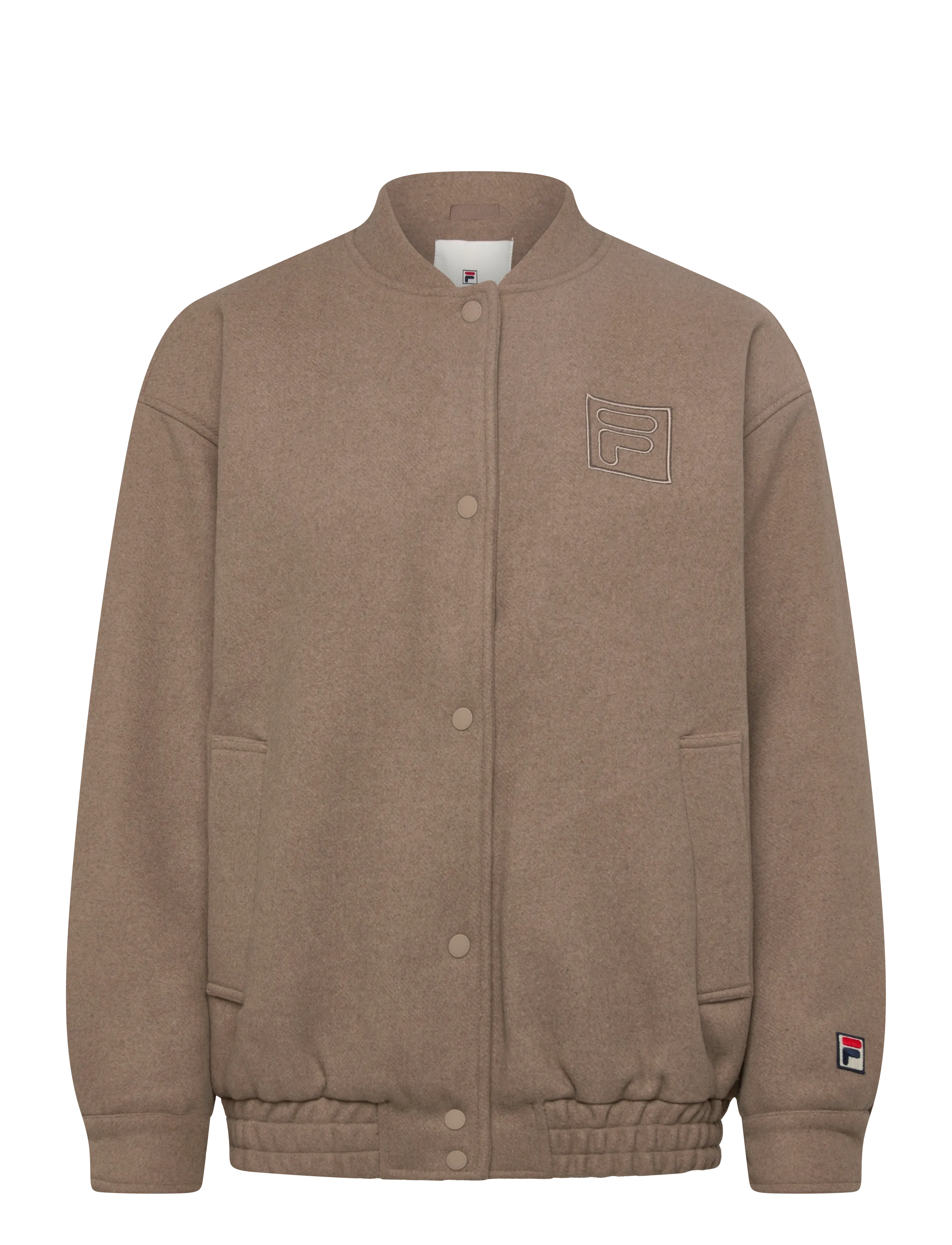 FILA Como Oversized Felted Varsity Jacke Braun - L - Damen