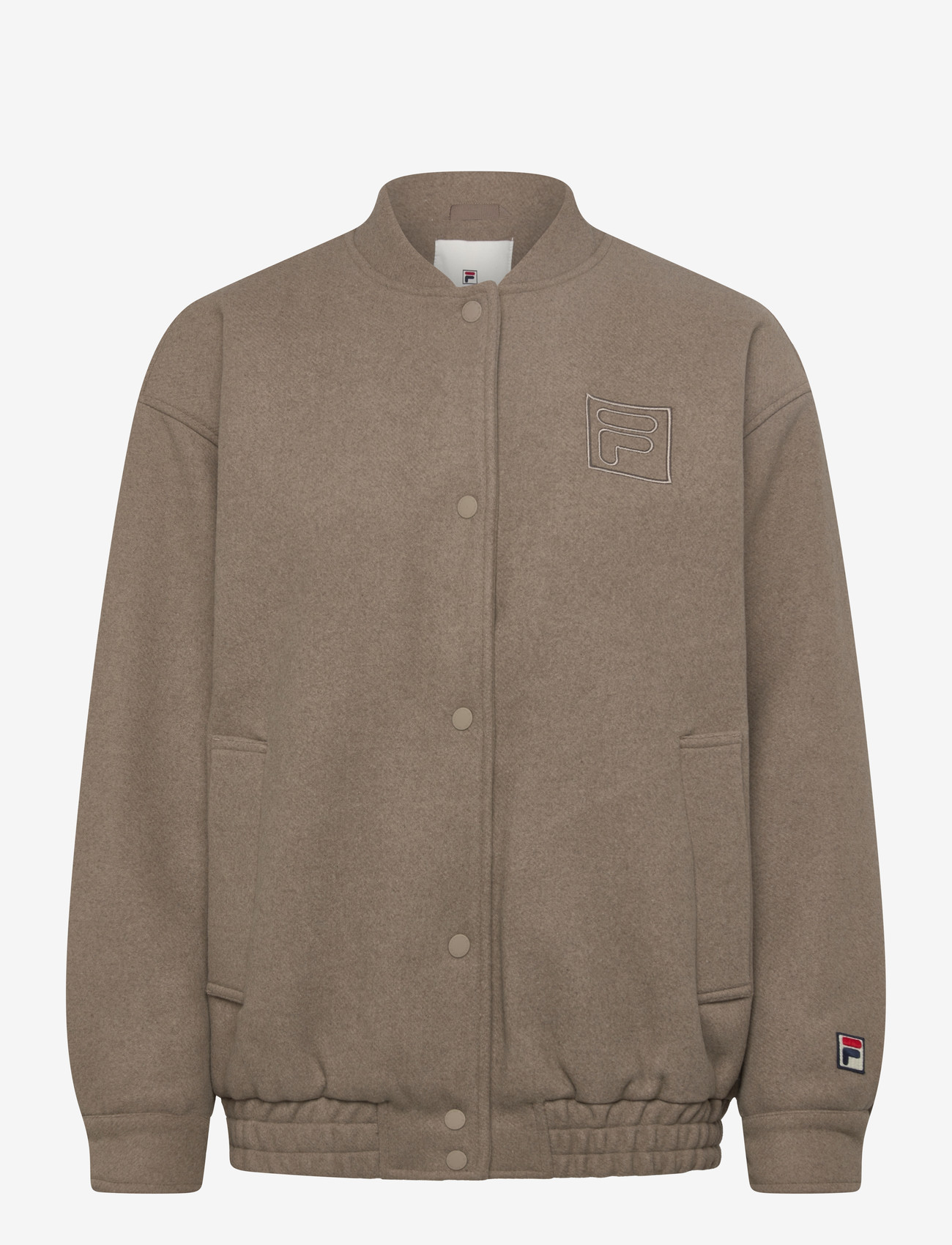 FILA - COMO oversized felted varsity jacket - jakker - weathered teak - 0