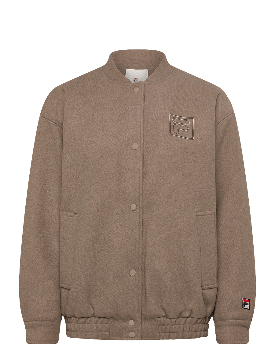 FILA - COMO oversized felted varsity jacket - freizeitjacken - weathered teak - 0