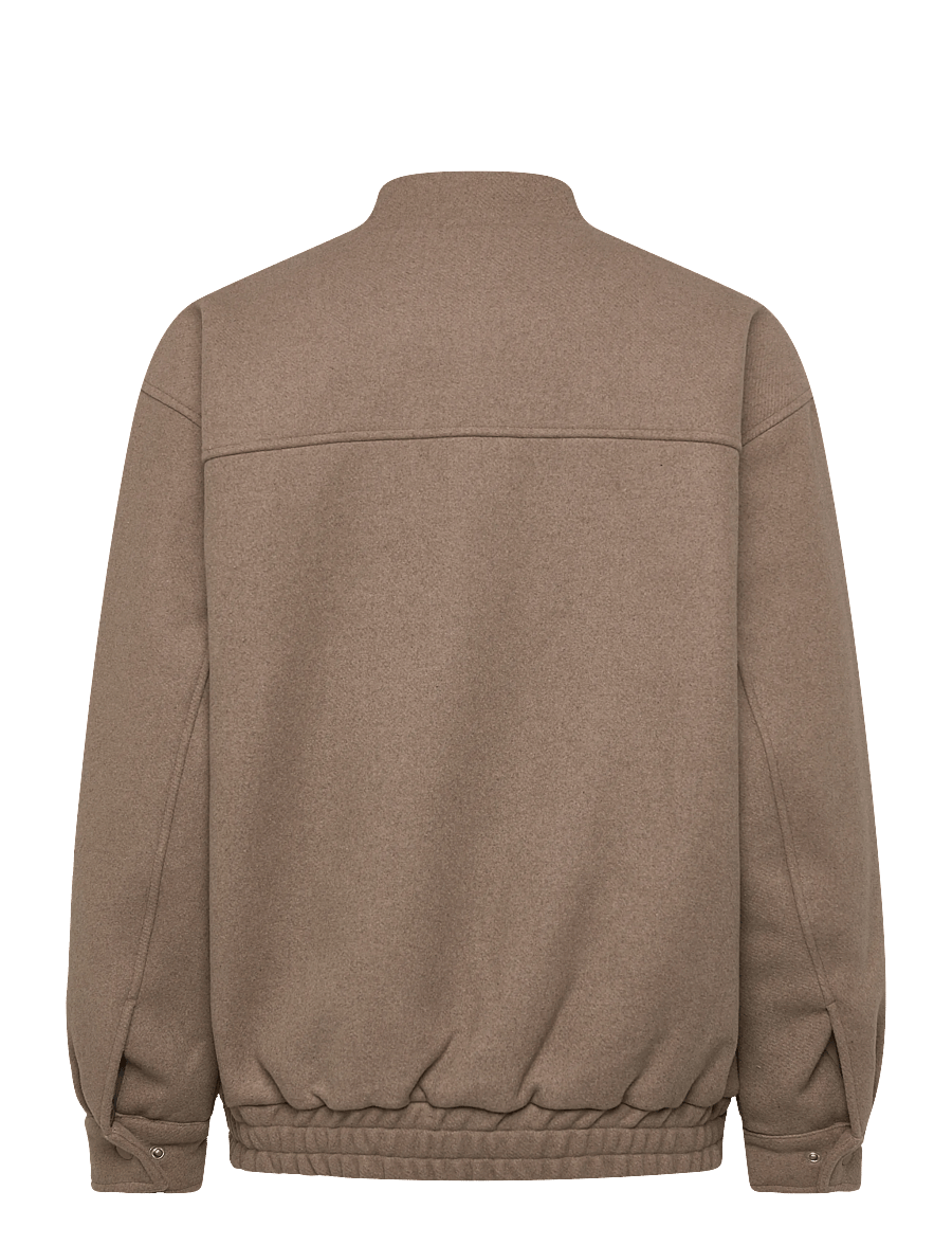 FILA - COMO oversized felted varsity jacket - freizeitjacken - weathered teak - 1