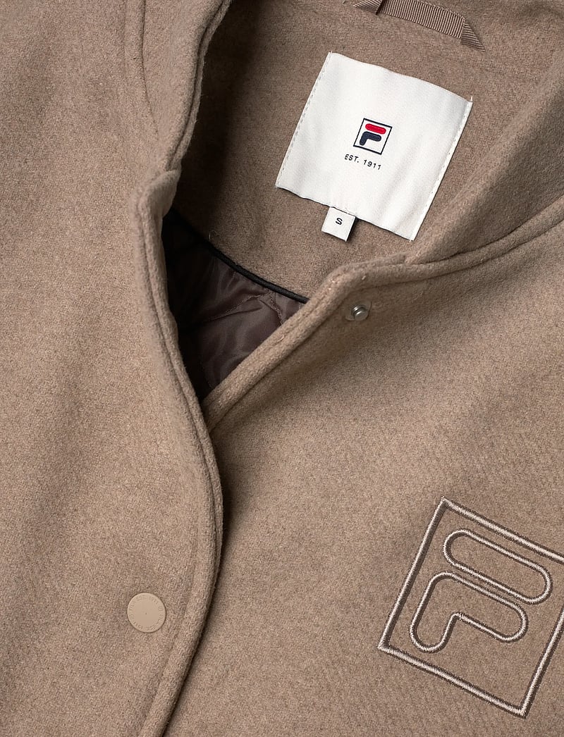 FILA - COMO oversized felted varsity jacket - freizeitjacken - weathered teak - 2