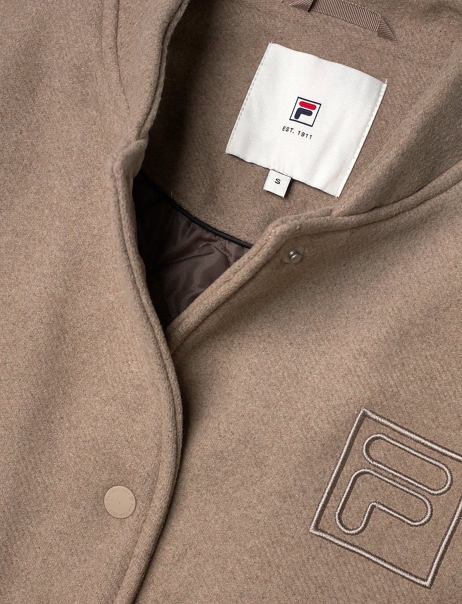 FILA - COMO oversized felted varsity jacket - freizeitjacken - weathered teak - 2