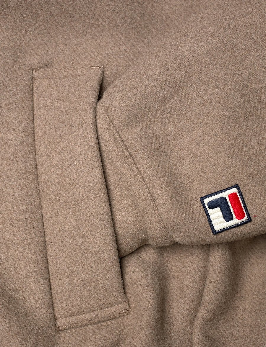 FILA - COMO oversized felted varsity jacket - freizeitjacken - weathered teak - 3