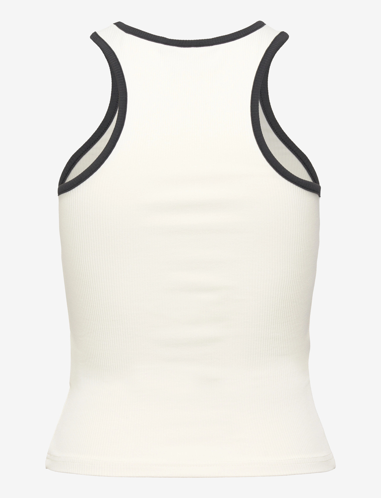 FILA - BELLAGIO tight ribbed racer tank - tank tops - egret - 1