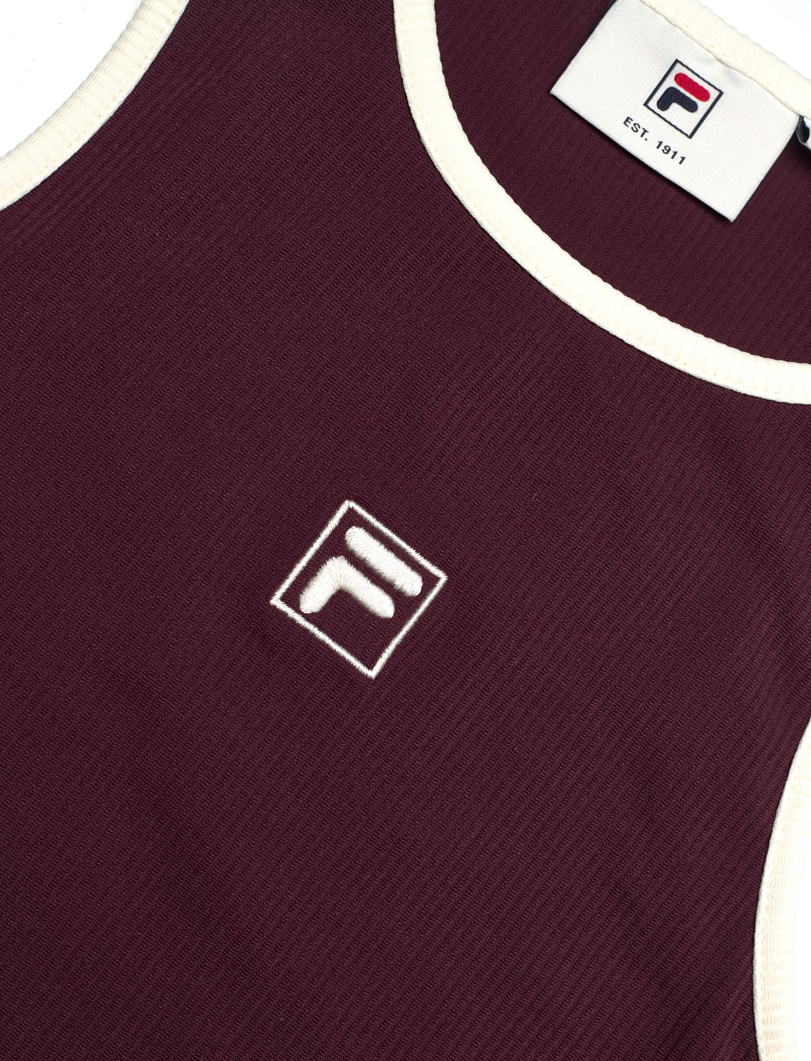 FILA - BELLAGIO tight ribbed racer tank - tank tops - fig - 2