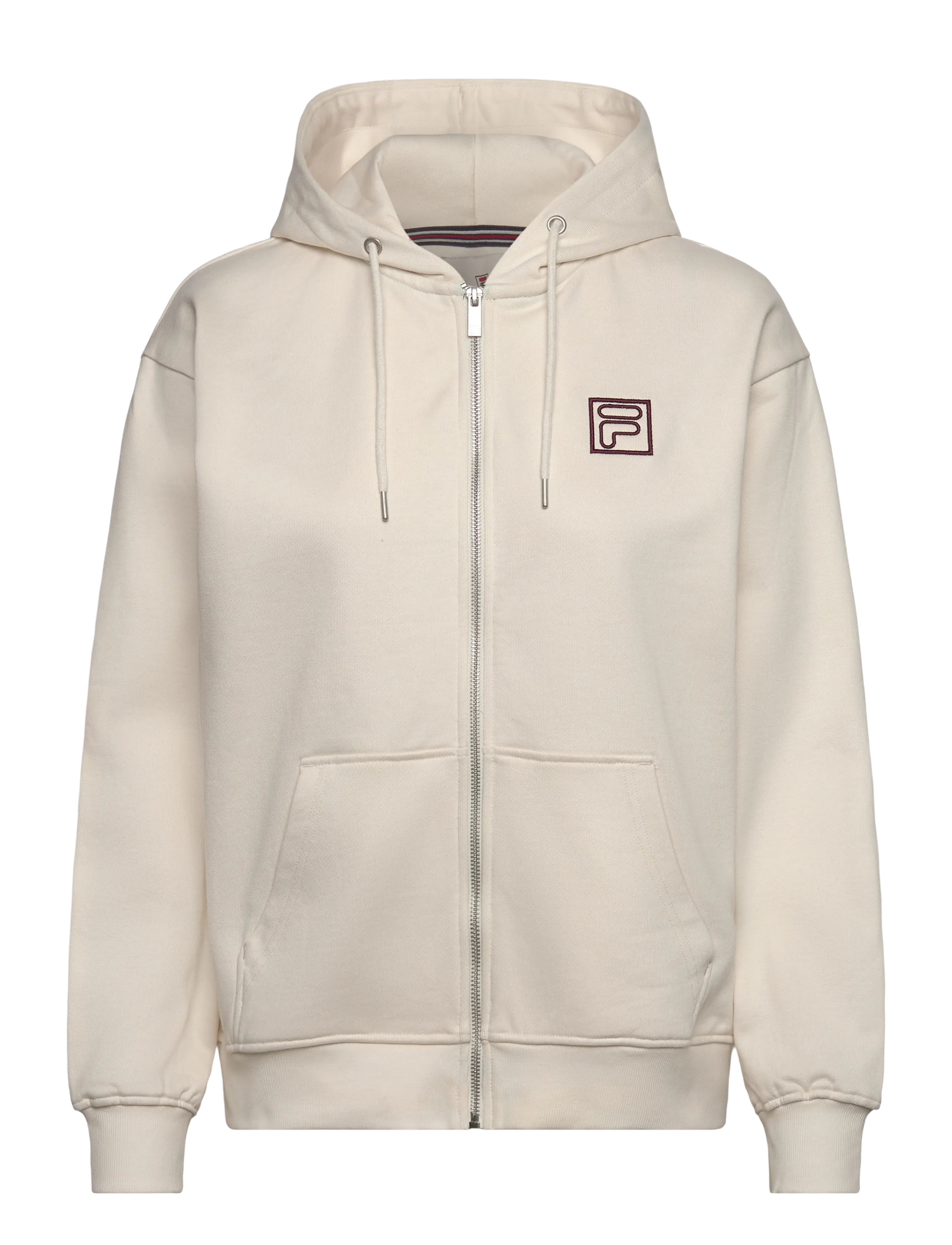 FILA Lagrio Loose Zip Hoodie Cream - S - Damen
