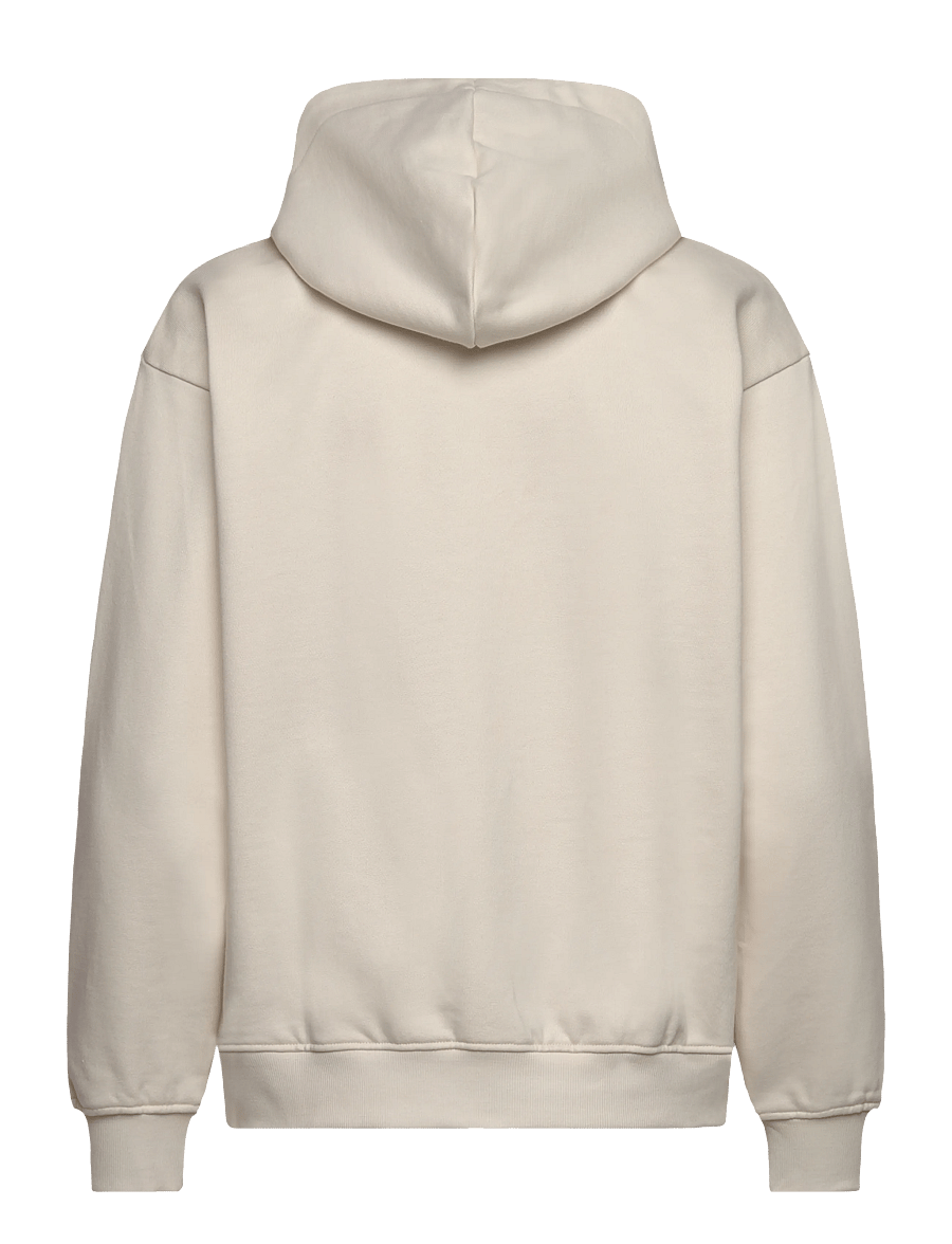 FILA - LAGRIO loose zip hoodie - sweatshirts - egret - 1