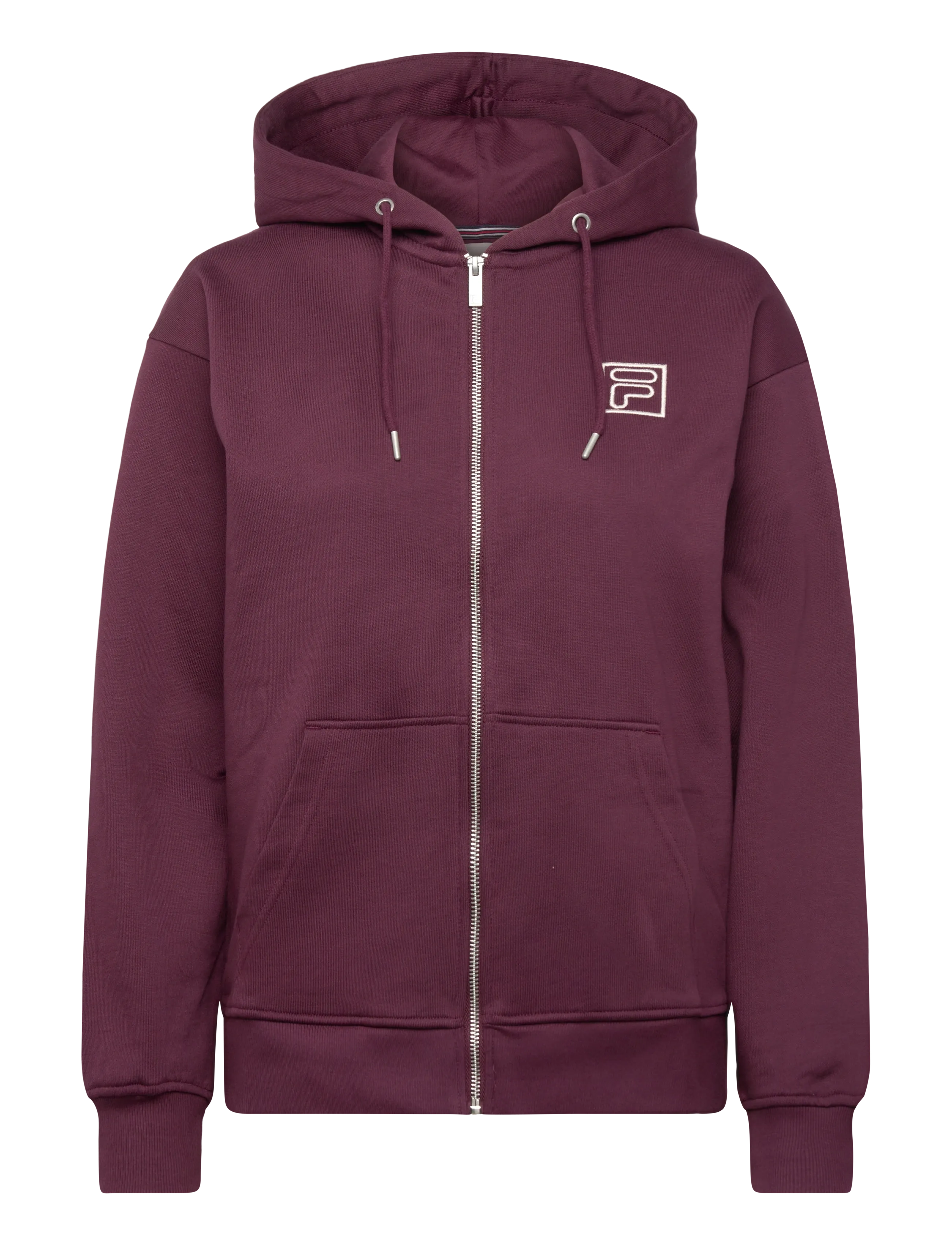FILA Lagrio Loose Zip Hoodie, M, Purple, Sport Sweatshirts & Hoodies > Sport Hoodies, Dame