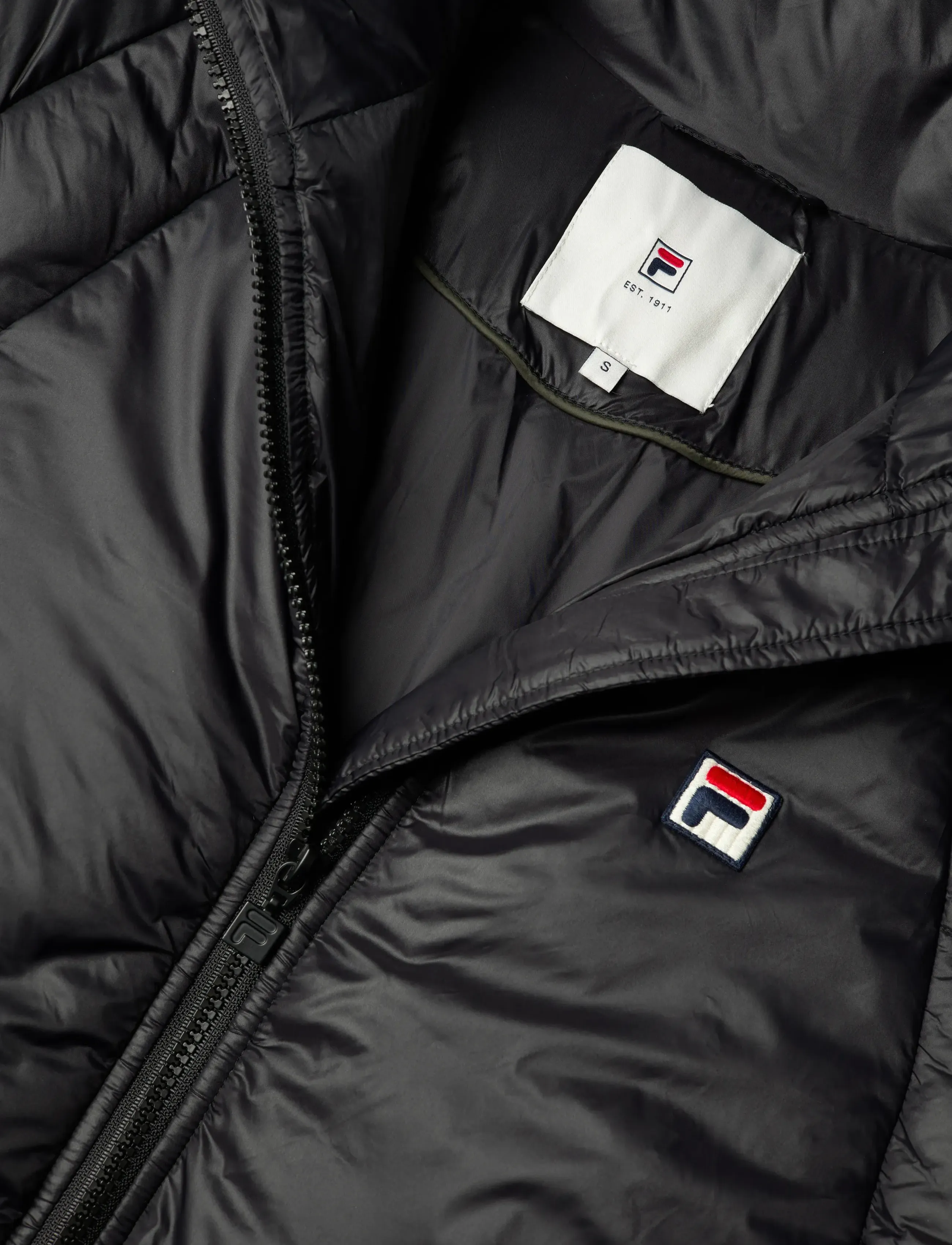 FILA - MONTEROSA loose puffer jacket - talvitakit - black - 2