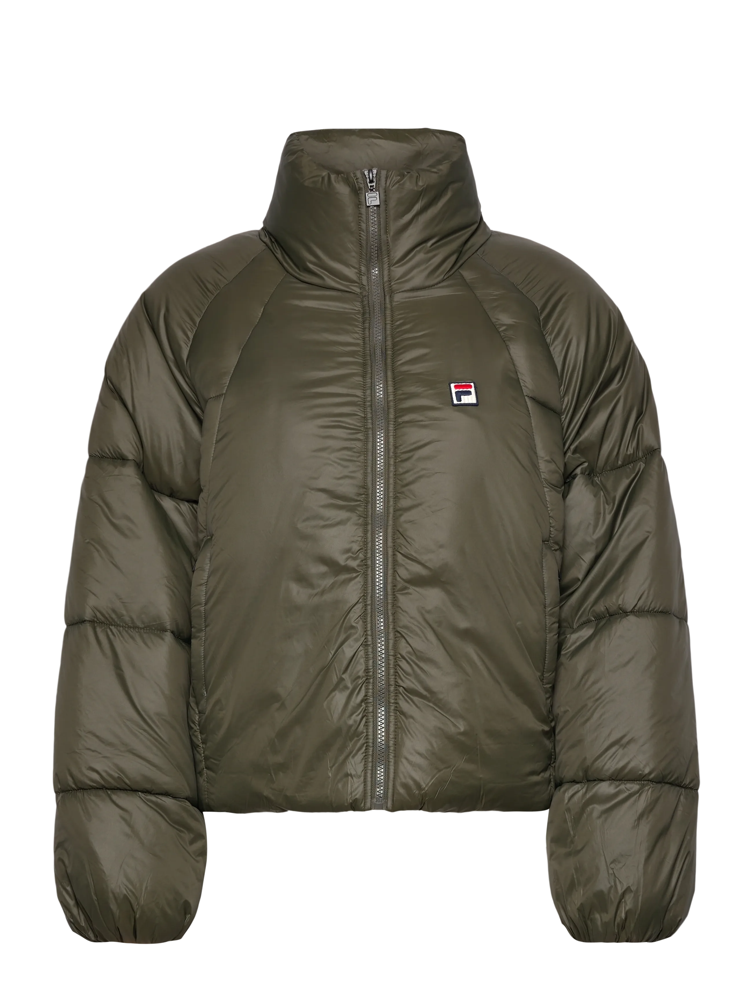 FILA Monterosa Loose Puffer Jacket, XS, Khaki green, Sport Jackets > Sport Padded Jackets, Dame