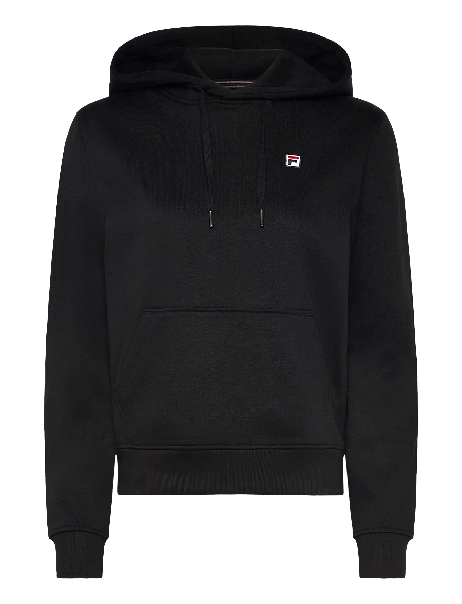 FILA - BIELLA regular hoodie - huvtröjor - black - 0