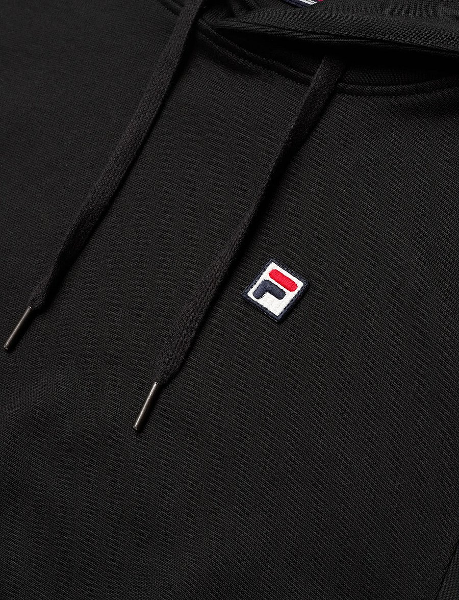 FILA - BIELLA regular hoodie - huvtröjor - black - 2