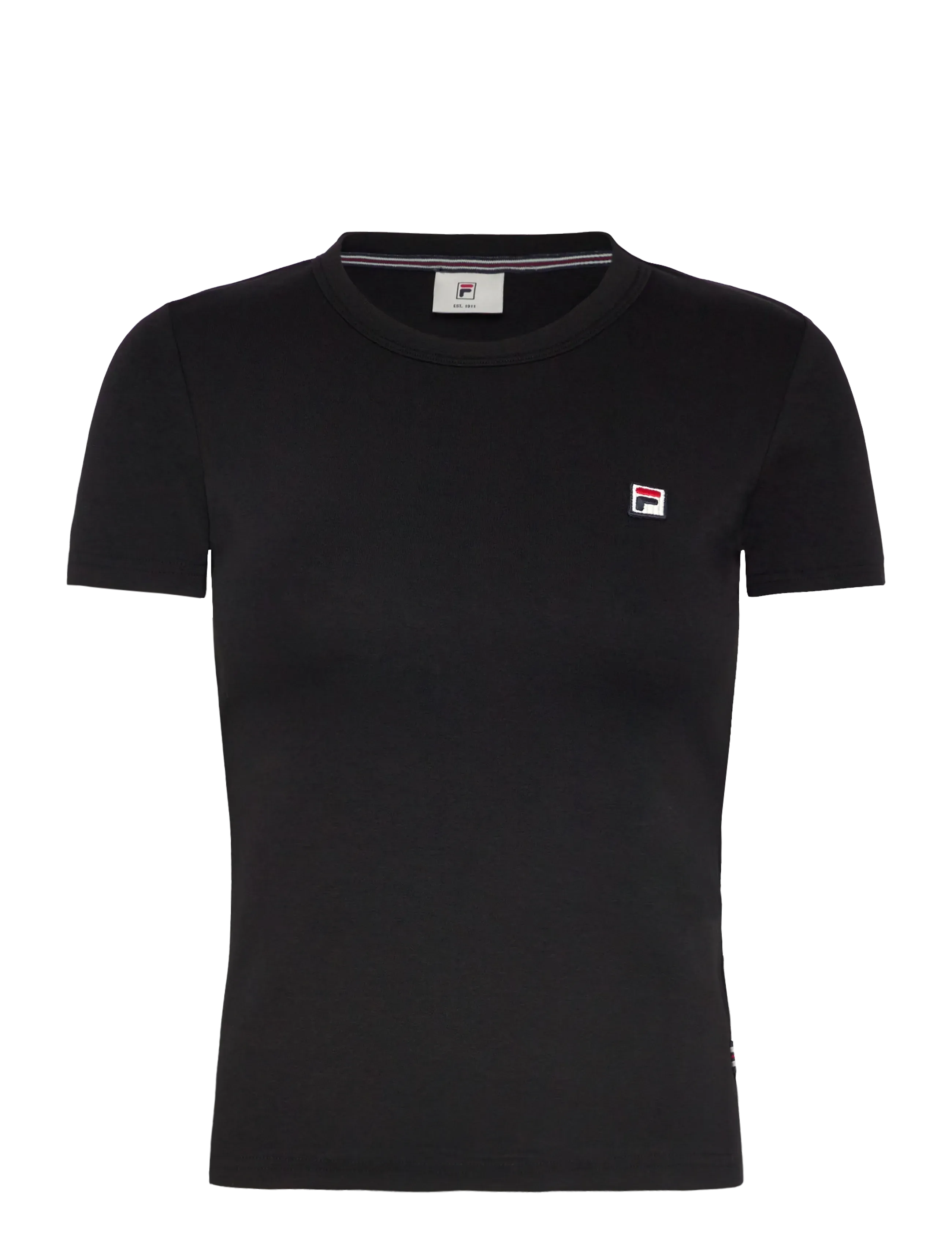 FILA BIELLA slim t-shirt - T-shirts & Toppe - BLACK / black