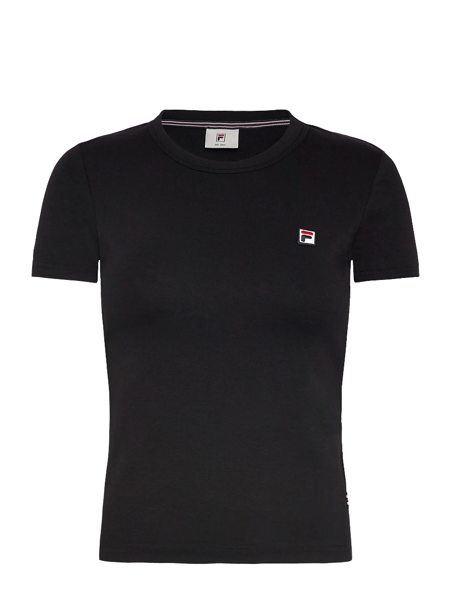 FILA - BIELLA slim t-shirt - t-shirts - black - 0
