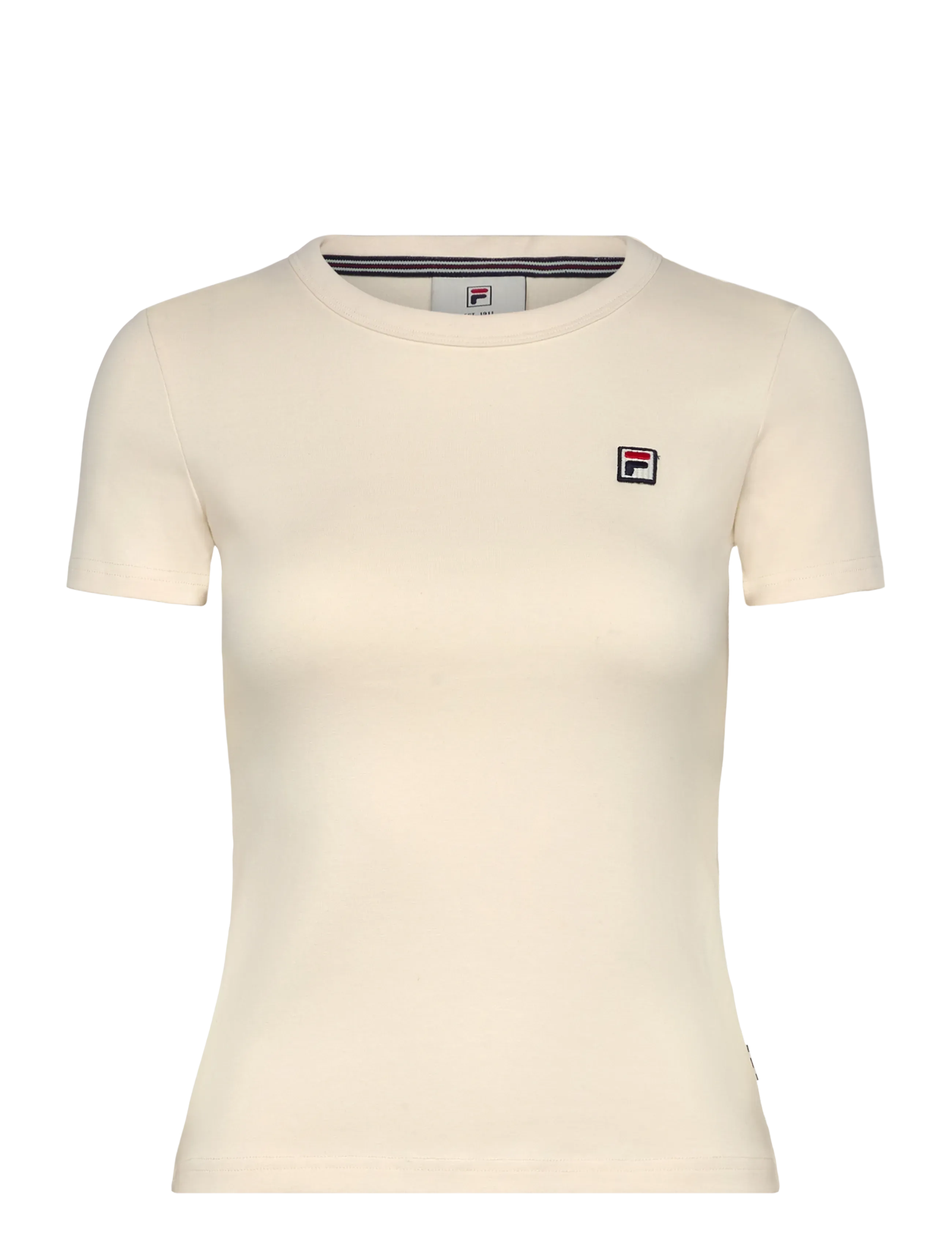 FILA - BIELLA slim t-shirt - t-shirts - egret - 0